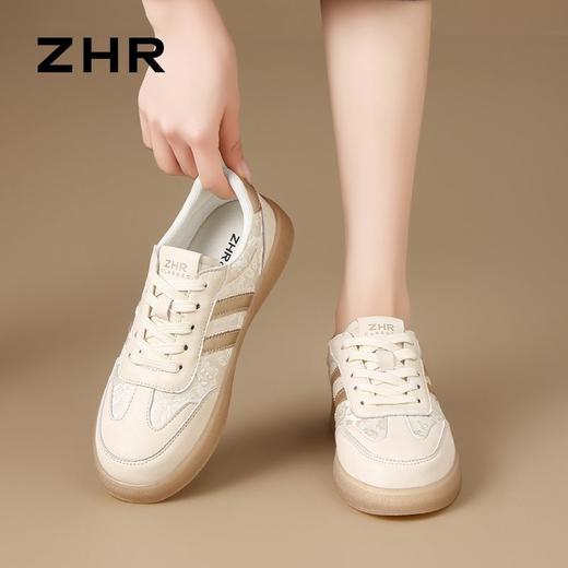 ZHR则则水晶底超软板鞋平底柔软小白鞋2025秋季百搭运动休闲鞋女 商品图2