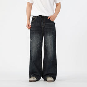 潮流磨破做旧牛仔纪念日百货门店同款164893992