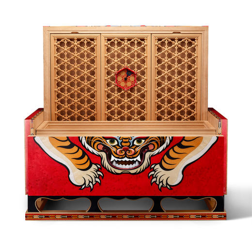 榴红色松赞虎雪茄保湿箱 商品图4