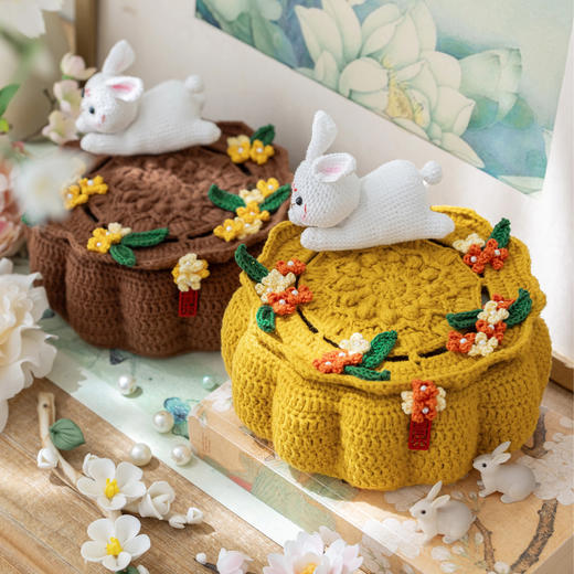 苏苏姐家月桂中秋收纳盒手工diy编织钩针材料包棉毛线礼物制作 商品图1