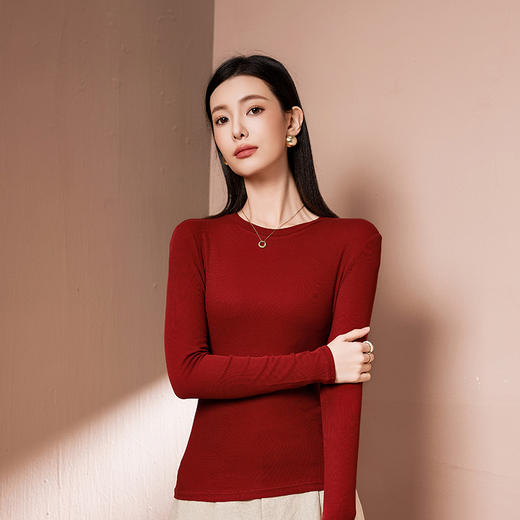 爱帝莱赛尔桑蚕丝打底衫女士气质内搭上衣 商品图1