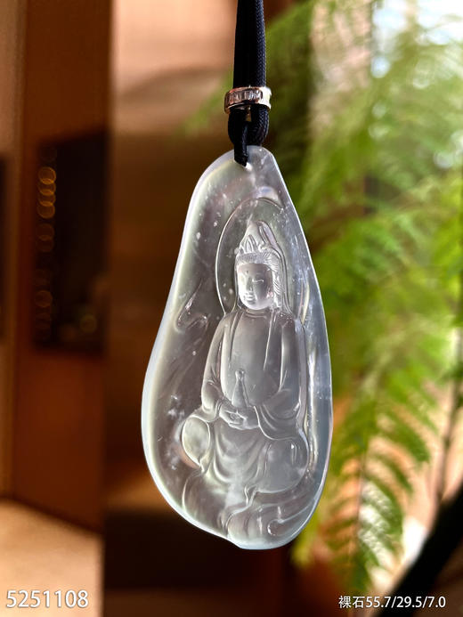 玻璃种木那观音吊坠【5251108】具体价格微信咨询 商品图2