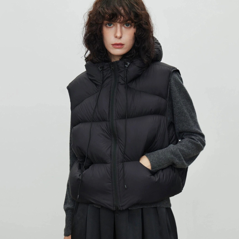 鹅绒羽绒马甲（反季清仓），120g+鹅绒填充，松软蓬松，防风防泼水