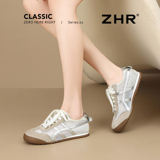 ZHR德训鞋女2025新款夏季网面透气芭蕾阿甘女鞋多巴胺休闲爆款 商品图4