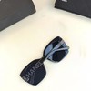 【品牌授权】礼盒礼袋装CHANEL/香奈儿墨镜女镂空镶钻字母太阳镜CH5422B 商品缩略图5