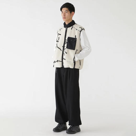 and wander REWOOL tweed wide 男女中性款再生羊毛宽松阔腿裤 商品图2