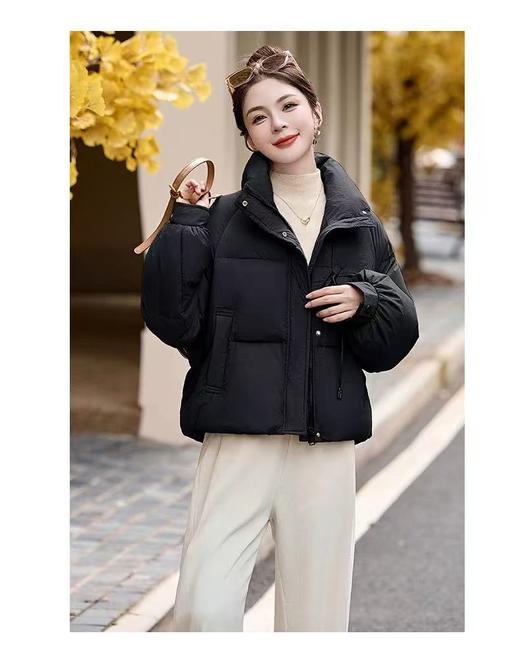 【孤品捡漏】（样衣）羽绒服G90黑色短款90%白鸭绒羽绒服-喜出 商品图3