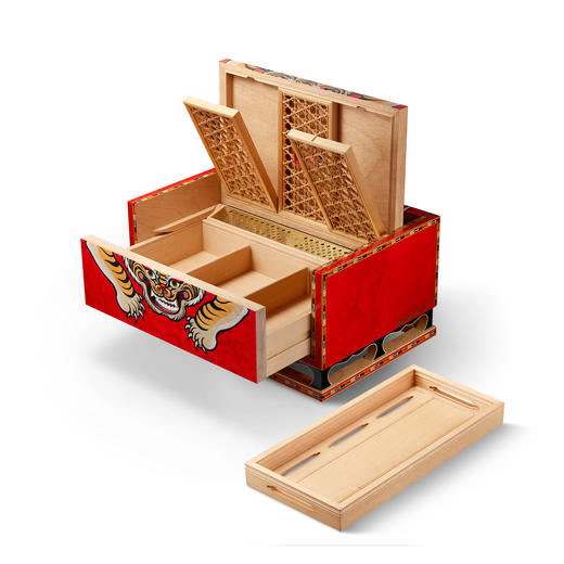 榴红色松赞虎雪茄保湿箱 商品图6