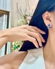 3.78ct素面蓝宝石耳钉 商品缩略图3
