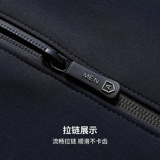 圣得西男士商务通勤风格纹肌理外套2025秋季款简约百搭行政夹克 商品图9