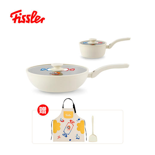 【IP联名-超值套组】大白兔IP联名锅具炒锅奶锅两件组赠精致周边 商品图0