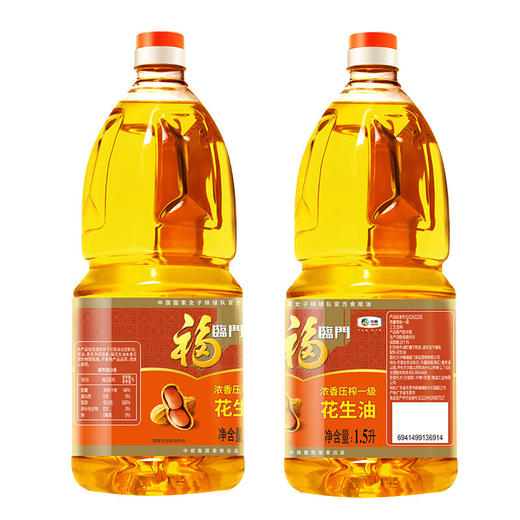 福临门浓香压榨一级花生油1.5L 商品图5