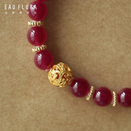 【喜乐】红刚玉手串 商品图2