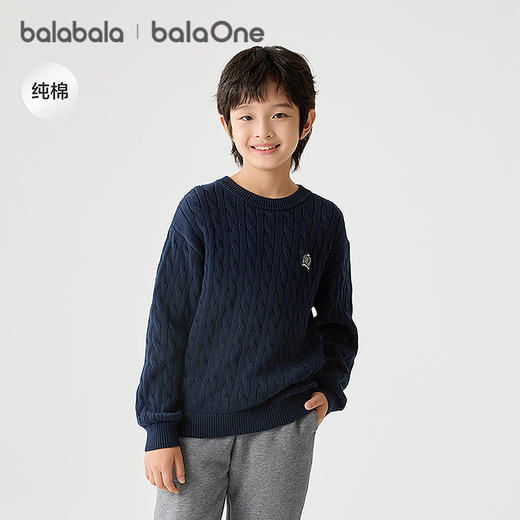 巴拉巴拉balaOne童装儿童毛衣男女童2025新款冬毛衫针织衫亲子装 商品图1