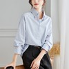 馥迦通勤极简马甲条纹衬衫 商品缩略图9