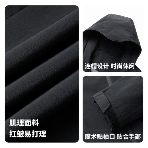 【冲锋系列】圣得西男士潮流工装登山夹克2025秋新款户外连帽外套 商品图4