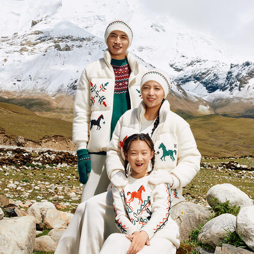 手工哈尼绣羊绒帽子  SJF97P611N 商品图3