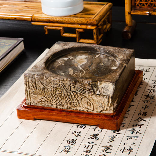 汉晋“鲲鹏”古砖制砚 商品图0