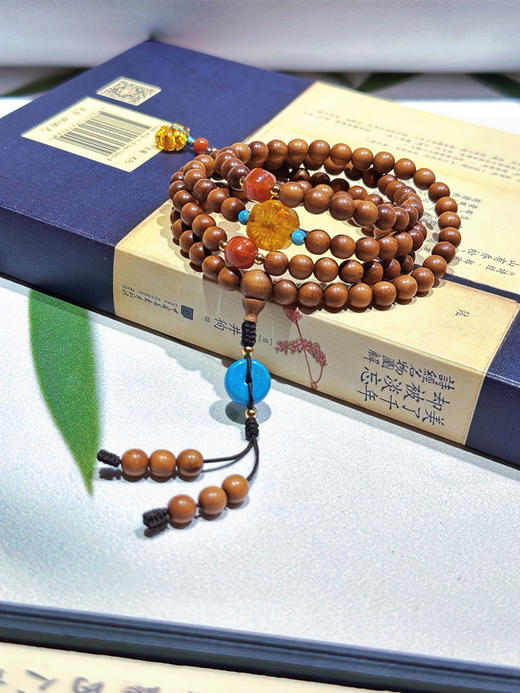 原创手工串制佛珠108粒奇楠沉香老山檀香佛珠念珠男女通用款 商品图9