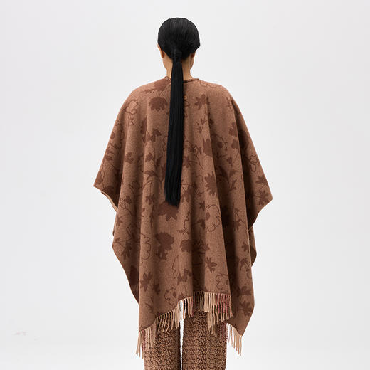 羊绒格桑花双面斗篷  SJF97W385N 商品图7