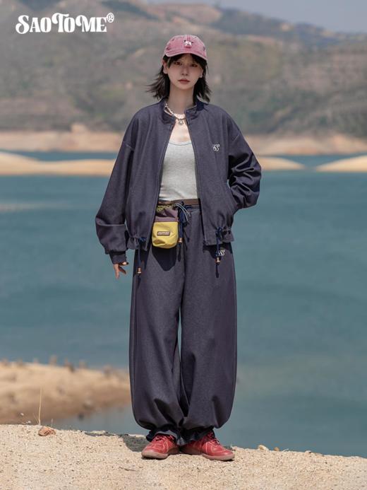 早乙女惠子saotome/STMWY252308/抽褶基础立领卫衣开衫 商品图2