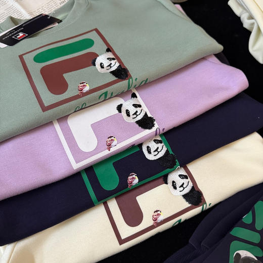 FL2025新款熊猫工厂联盟刺绣卫衣套装 商品图8