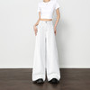 西遇宽松水洗牛仔裤女新款通勤高腰慵懒风白色阔腿裤D0050425 商品缩略图5
