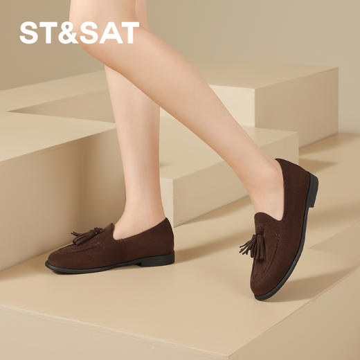 星期六复古文艺风流苏平底乐福鞋SSD3111CCW 商品图11