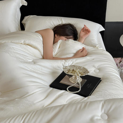 自然醒天丝棉大提花系列-80至臻大豆被TD 商品图9