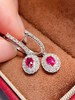 0.5ct刻面红宝石耳坠 商品缩略图2