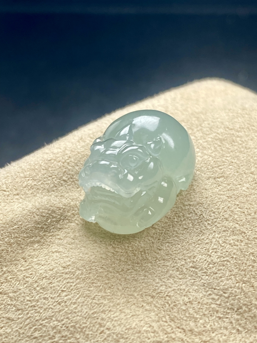【FC0135】翡翠晴底貔貅挂件 饱满圆润 色泽清爽 雕工精美  招财纳福