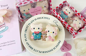 「七夕特别款」Kitty 情侣马卡龙 下单送宝宝蛋糕 完成订单后返利30元在小程序账户