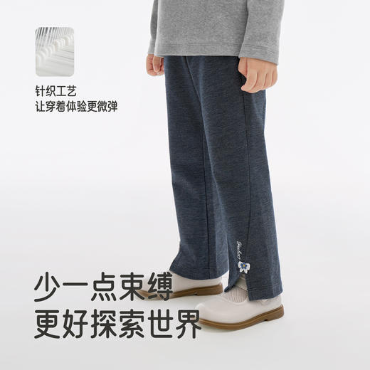 英氏儿童裤子新款春夏季女童休闲微喇叭裤女孩百搭长裤时尚牛仔裤 商品图2