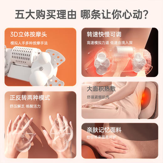 攀高智能腰部按摩器Waist S5 浅灰色 商品图2