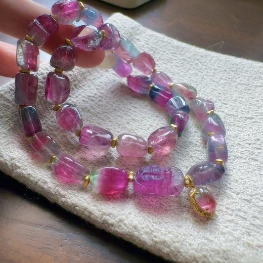 多圈西瓜原石碧玺手串 商品图2