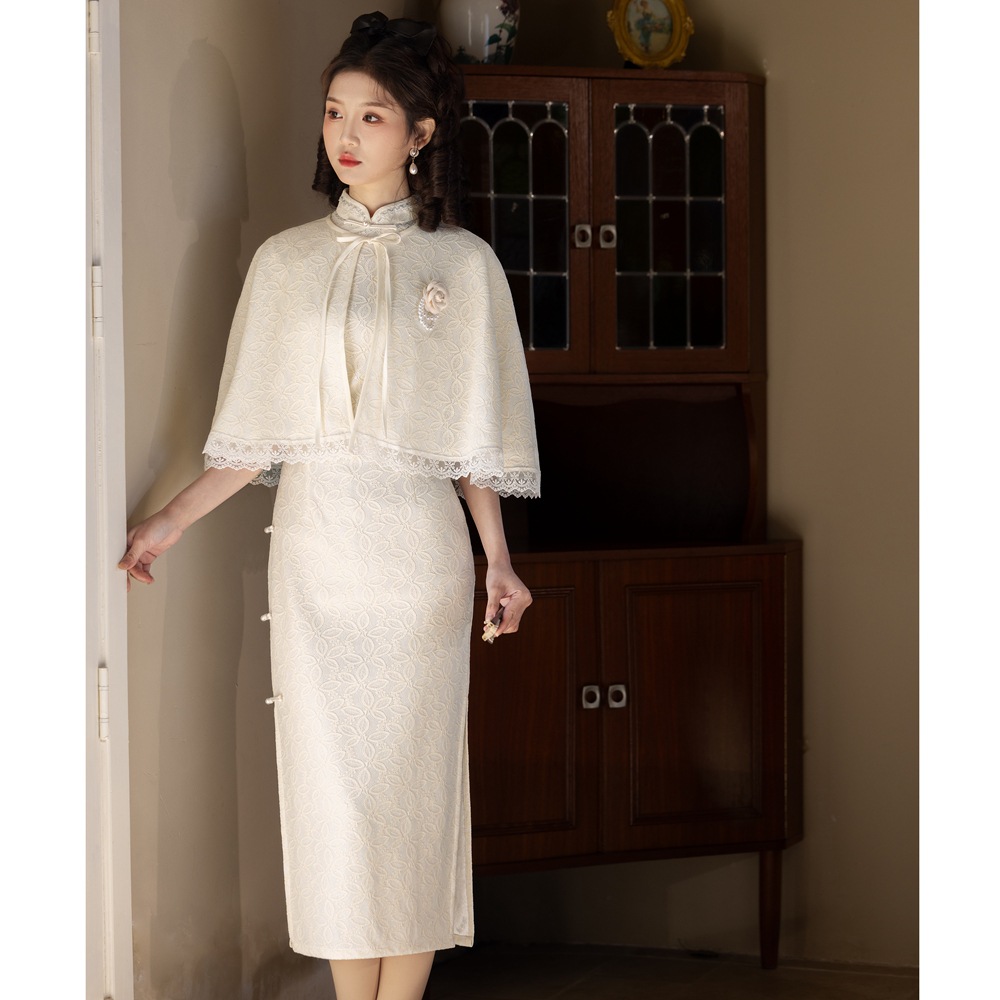 高级感少女旗袍披肩年轻款BJS3679