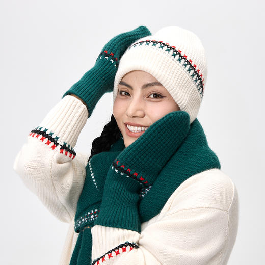 手工哈尼绣羊绒帽子  SJF97P611N 商品图4