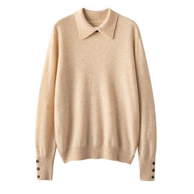 S·Y·C【万能搭】凹造型神器！polo领山羊绒毛衣女R240293