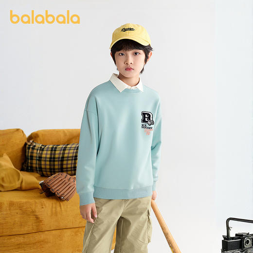 【设计师SICO】巴拉巴拉童装男童卫衣儿童秋冬上衣加绒休闲洋气潮 商品图2