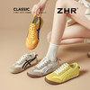 ZHR软底轻便德训鞋女夏季新款2025平底小众经典撞色一脚蹬小白鞋 商品缩略图1