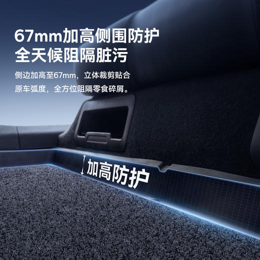 【十一专享】倍思 T-Space TF2 汽车备箱垫 小米SU7专用 1.0 4件套 商品图5