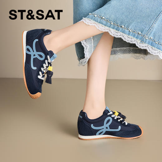 【内增高4CM】星期六文艺撞色舒适百搭阿甘鞋SSD3112C5Q 商品图6