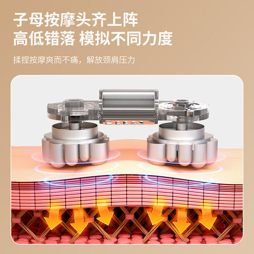 茗振按摩枕按摩器充电款【天蓝色-充电款】MZ-158B-6 商品图4
