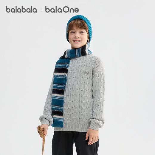 巴拉巴拉balaOne童装儿童毛衣男女童2025新款冬毛衫针织衫亲子装 商品图2