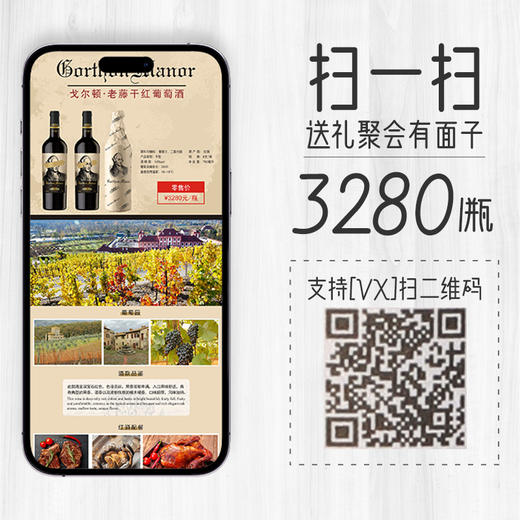 戈尔顿·老藤干红葡萄酒 商品图2