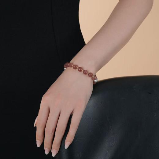 【桃夭】草莓晶珍珠手串 商品图3