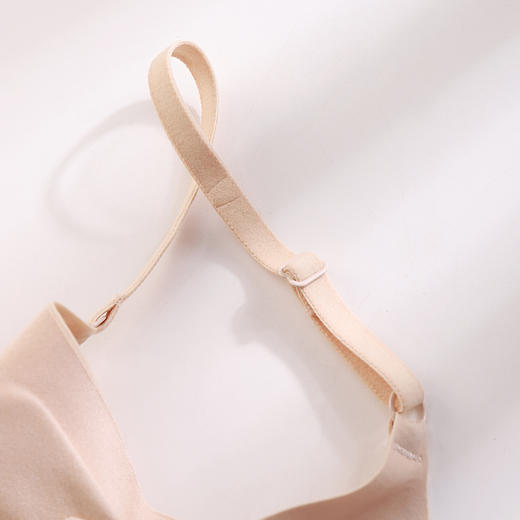 无痕蚕丝小V领裸感文胸 蚕丝里杯 无缝贴合 软撑V领 商品图5