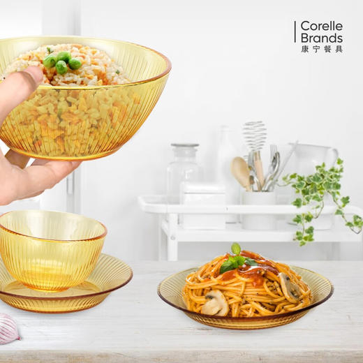 康宁Snapware晶尊系列餐具6件组（2饭碗1面碗2深盘1浅盘) 商品图3