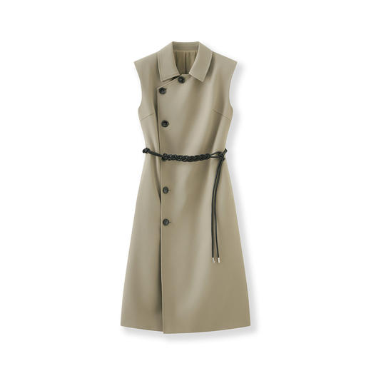 「高货wl」全新升级【铂金会员413/天猫559/差价146】(95201)洛诗琳轻奢设计感西装无袖连衣裙2025秋季通勤收腰马甲裙 商品图4