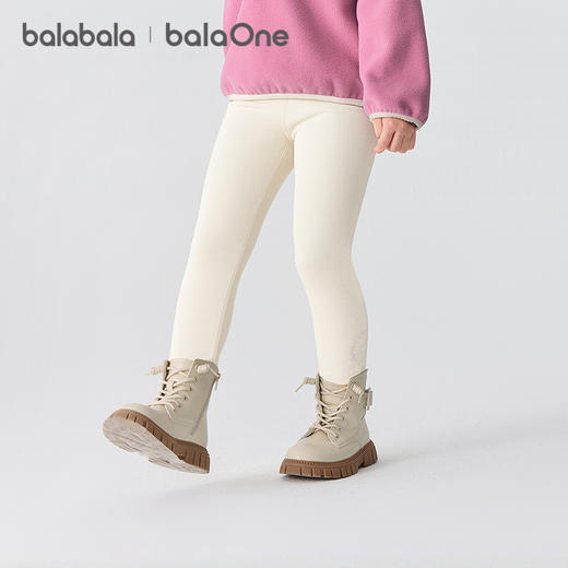 巴拉巴拉balaOne童装儿童长裤女童打底裤加绒2025冬装新款灯芯绒 商品图2
